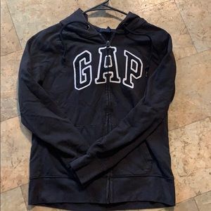 Hooded gap zip-up